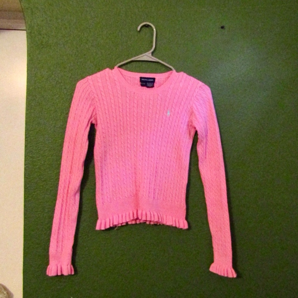 Kids Pink Polo Ralph Lauren Sweater